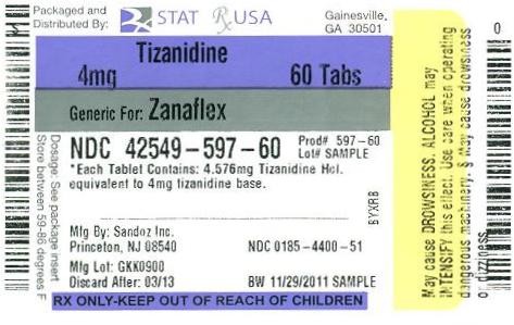 tizanidine hydrochloride